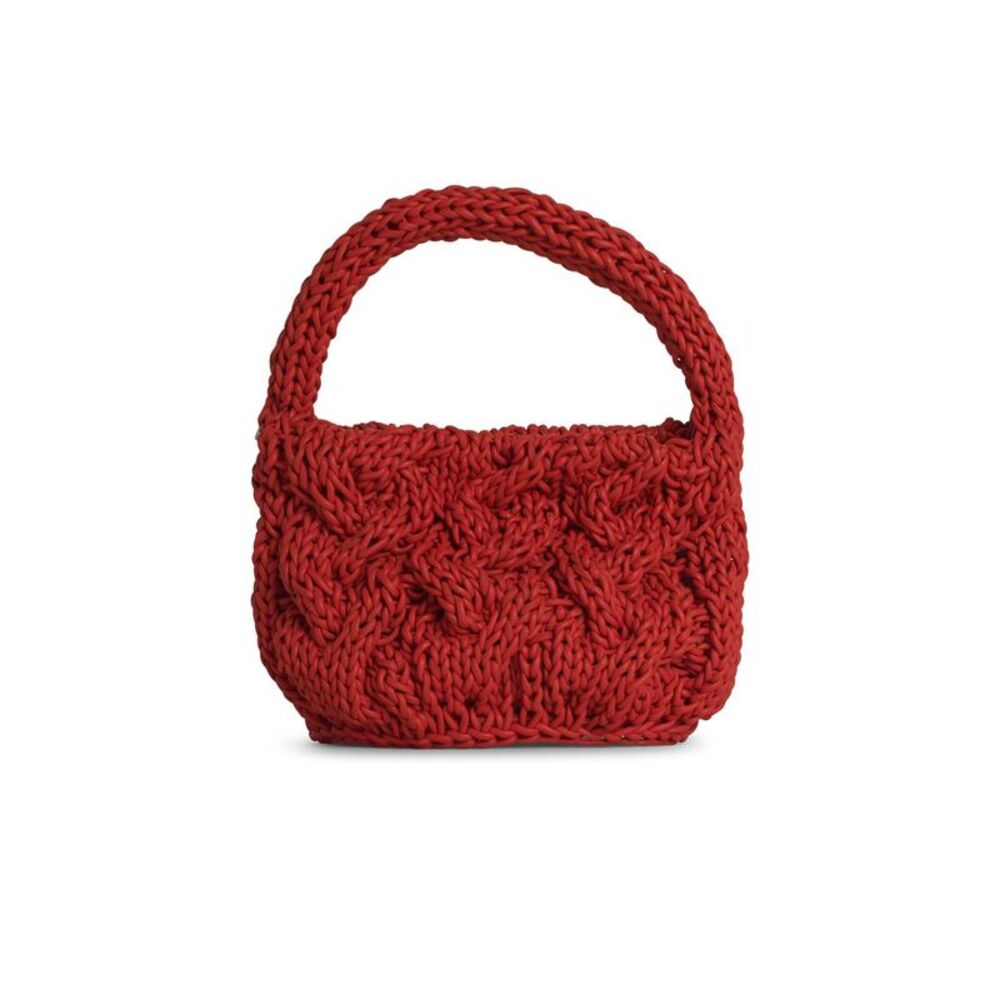 Jw Anderson 'Knit' Orange Leather Bag Women